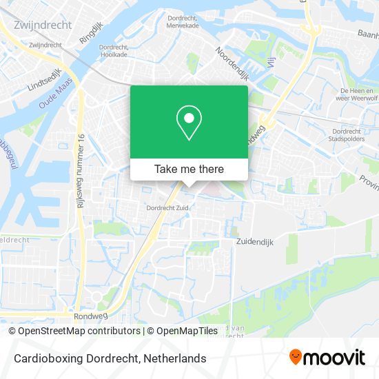 Cardioboxing Dordrecht map