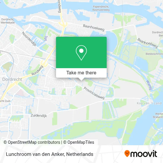 Lunchroom van den Anker map