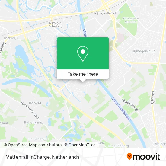 Vattenfall InCharge map