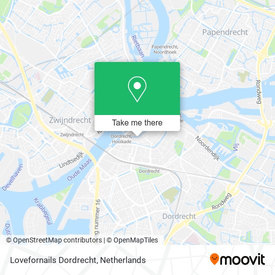 Lovefornails Dordrecht map