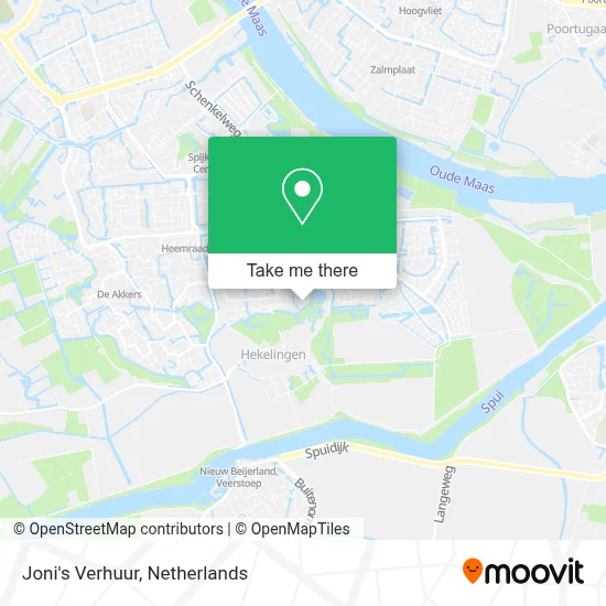 Joni's Verhuur map