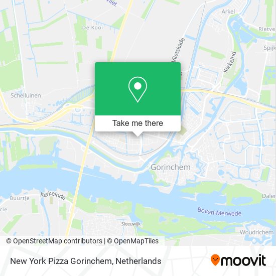 New York Pizza Gorinchem map