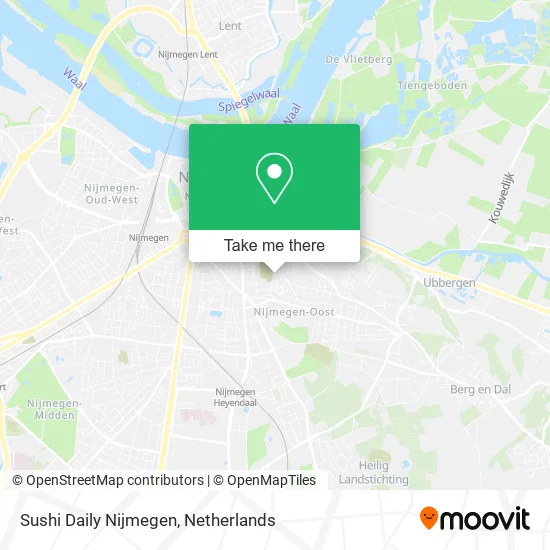 Sushi Daily Nijmegen map
