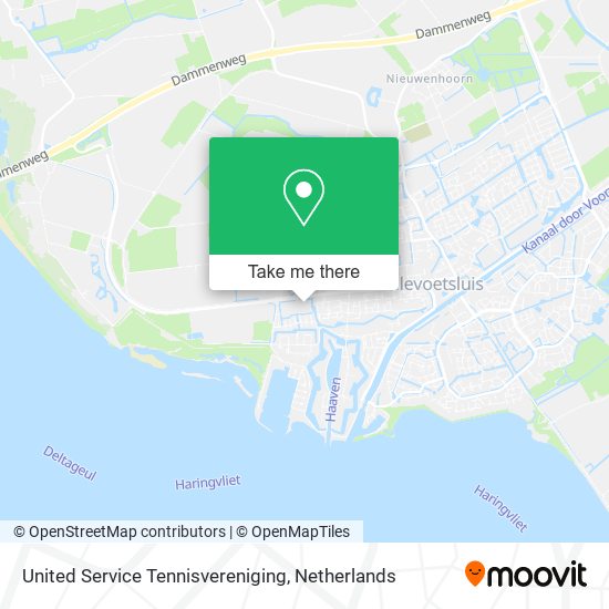 United Service Tennisvereniging map