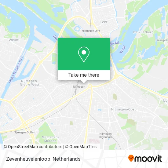 Zevenheuvelenloop map