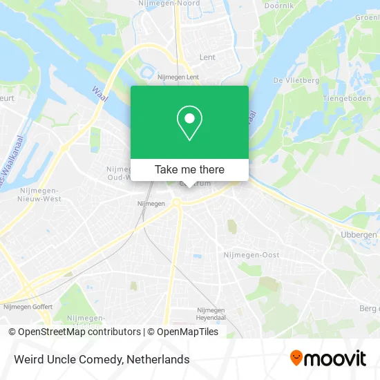 Weird Uncle Comedy map