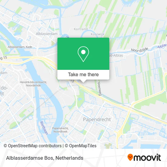 Alblasserdamse Bos map