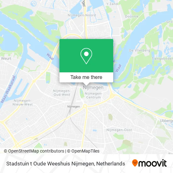 Stadstuin t Oude Weeshuis Nijmegen map