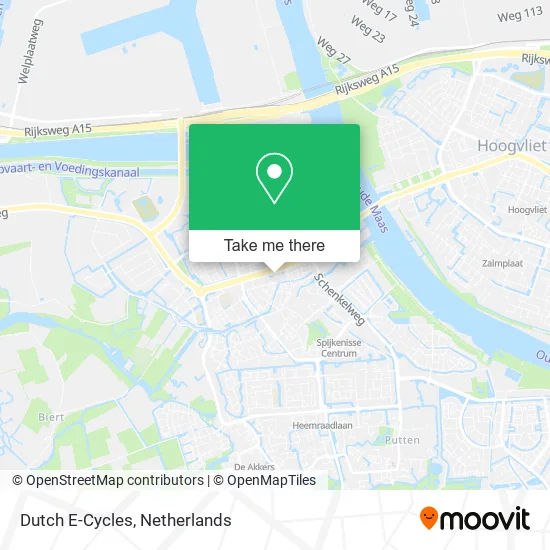 Dutch E-Cycles map