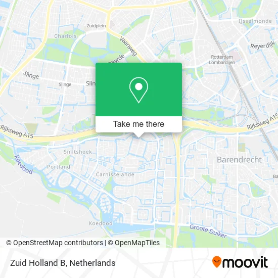 Zuid Holland B map
