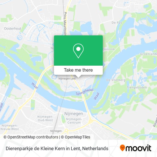 Dierenparkje de Kleine Kern in Lent map