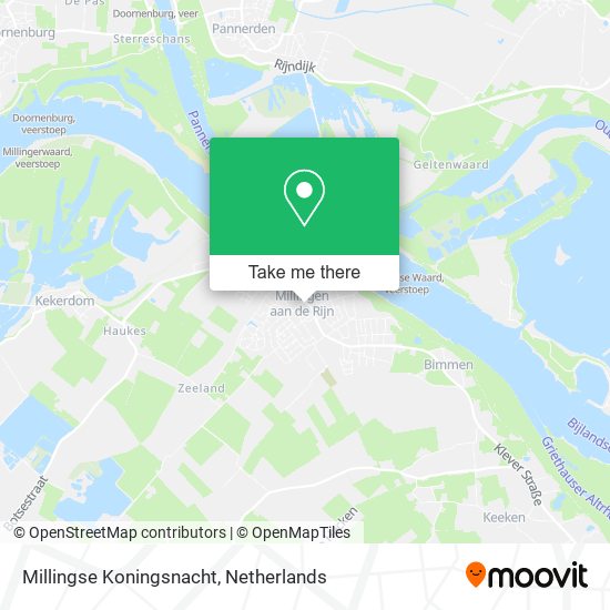 Millingse Koningsnacht map