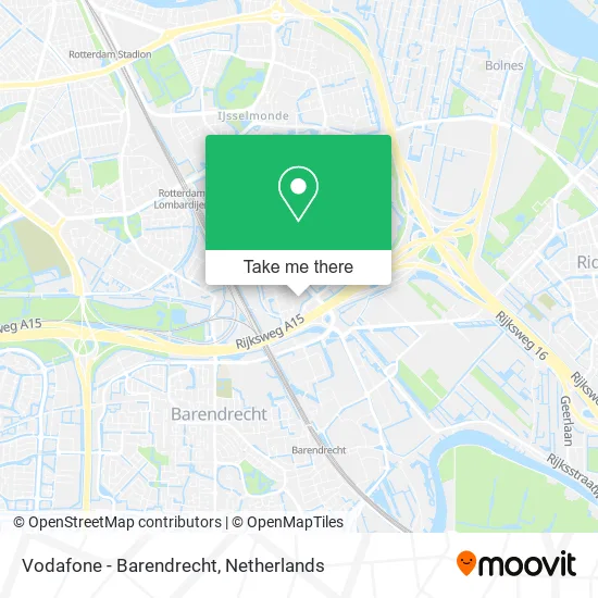 Vodafone - Barendrecht map