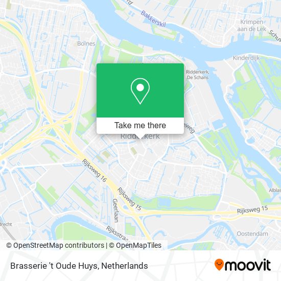 Brasserie 't Oude Huys map