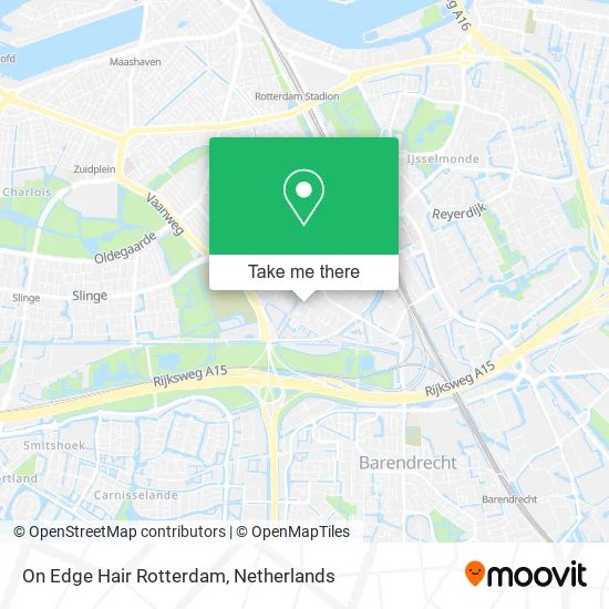 On Edge Hair Rotterdam map
