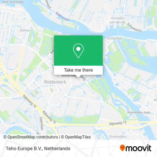 Teho Europe B.V. map