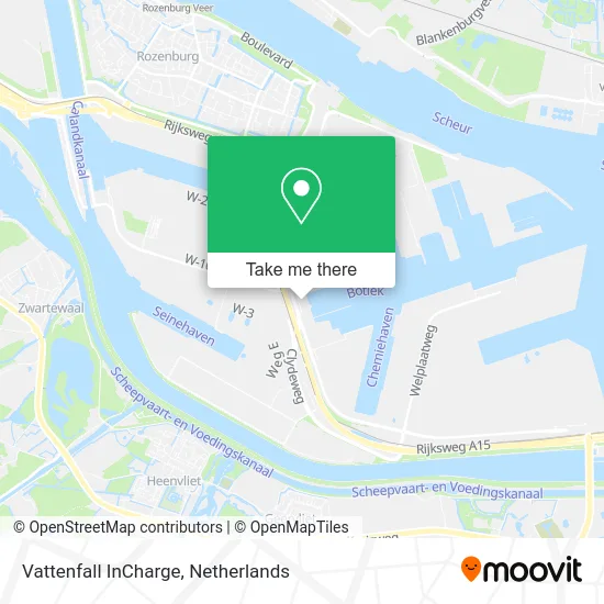 Vattenfall InCharge map