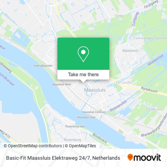 Basic-Fit Maassluis Elektraweg 24 / 7 map