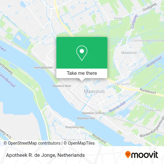 Apotheek R. de Jonge map