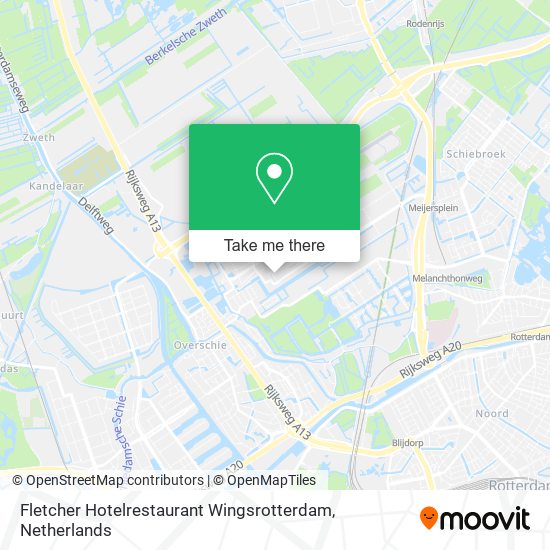 Fletcher Hotelrestaurant Wingsrotterdam map