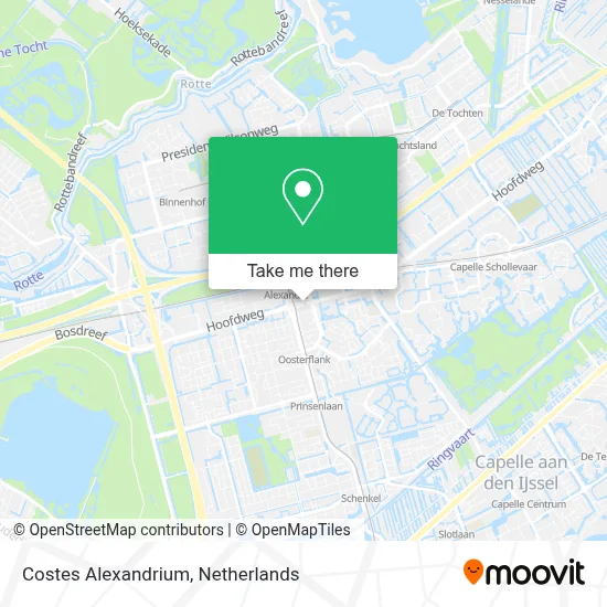 Costes Alexandrium map