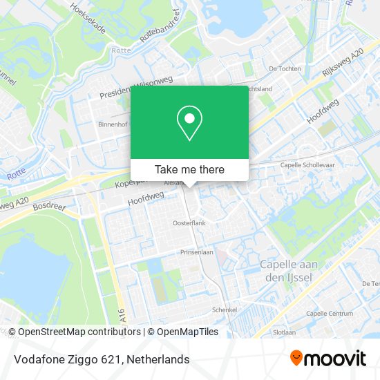 Vodafone Ziggo 621 map