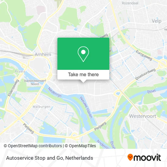 Autoservice Stop and Go map