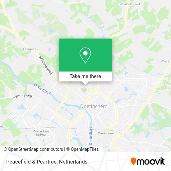 Peacefield & Peartree map