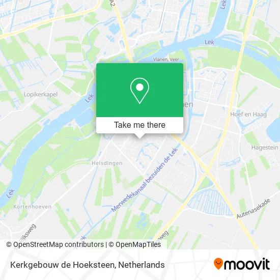 Kerkgebouw de Hoeksteen map