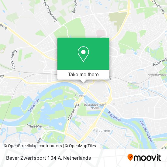 Bever Zwerfsport 104 A map