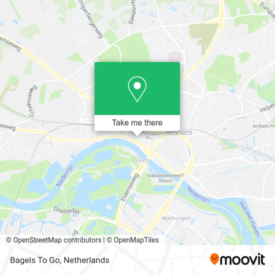 Bagels To Go map