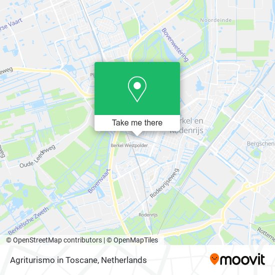 Agriturismo in Toscane map