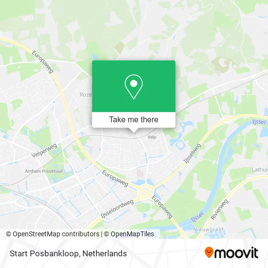 Start Posbankloop map