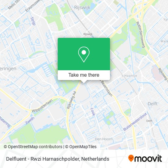 Delfluent - Rwzi Harnaschpolder map