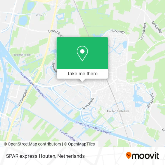 SPAR express Houten map
