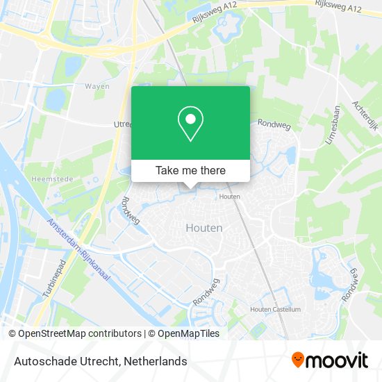 Autoschade Utrecht map