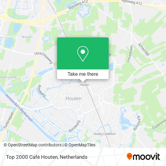 Top 2000 Café Houten map