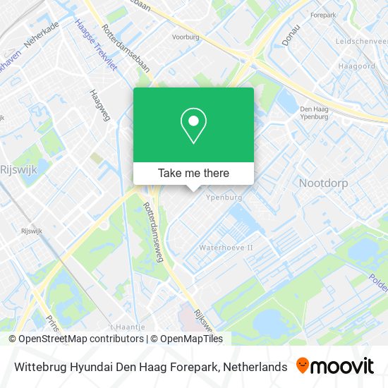 Wittebrug Hyundai Den Haag Forepark map