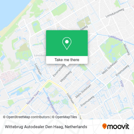 Wittebrug Autodealer Den Haag map
