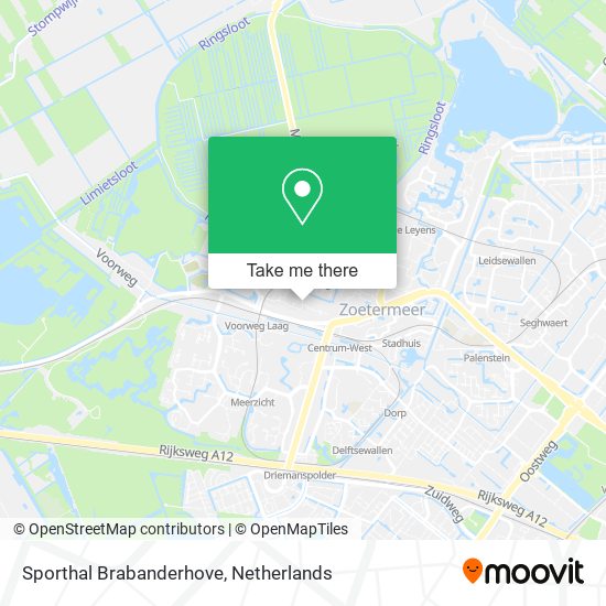 Sporthal Brabanderhove map