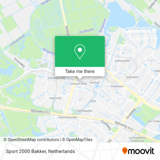 Sport 2000 Bakker map