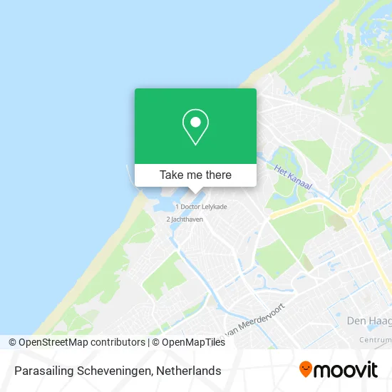 Parasailing Scheveningen map