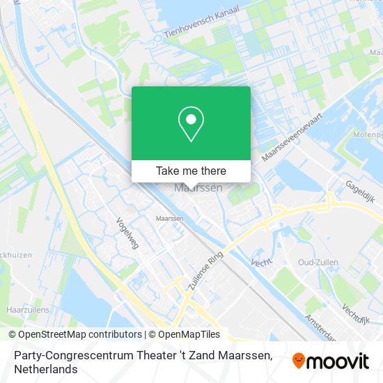 Party-Congrescentrum Theater 't Zand Maarssen map