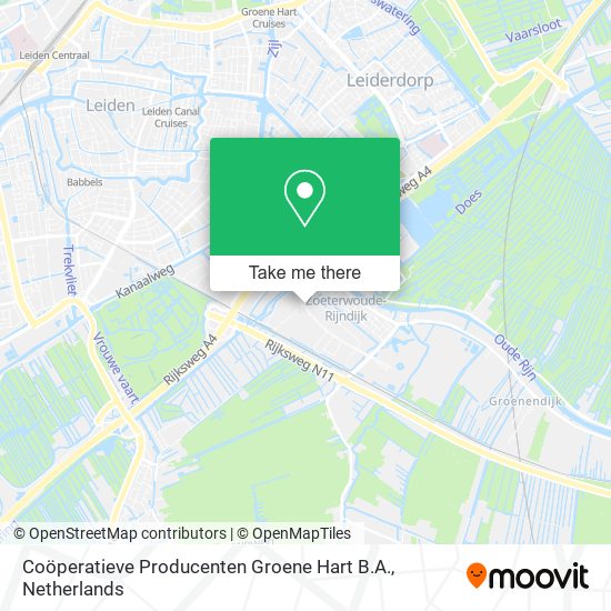 Coöperatieve Producenten Groene Hart B.A. map