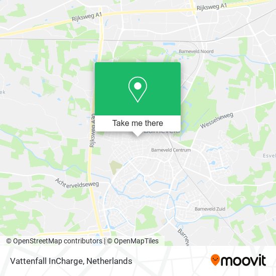 Vattenfall InCharge map