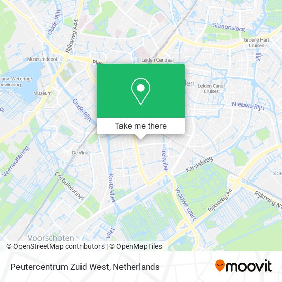 Peutercentrum Zuid West map