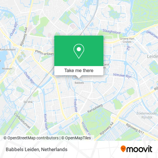 Babbels Leiden map