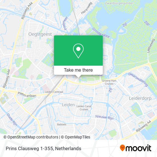 Prins Clausweg 1-355 map