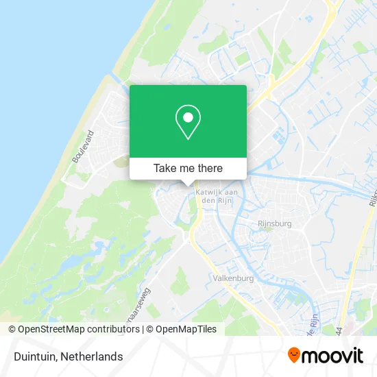 Duintuin map