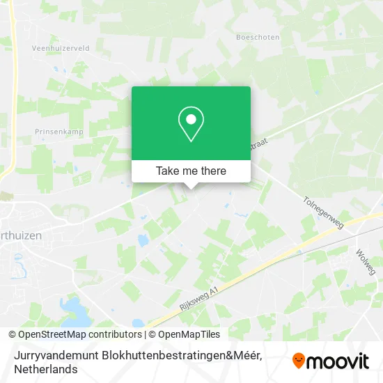 Jurryvandemunt Blokhuttenbestratingen&Méér Karte
